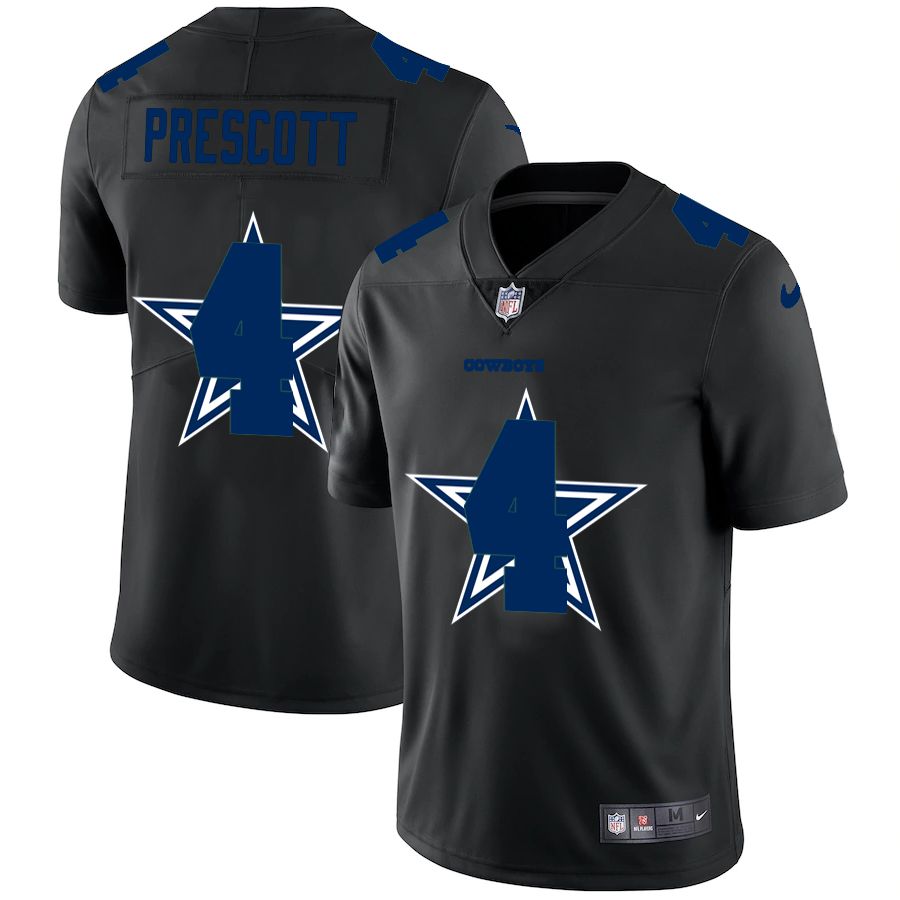 Men Dallas cowboys #4 Prescott Black shadow Nike NFL Jersey->dallas cowboys->NFL Jersey